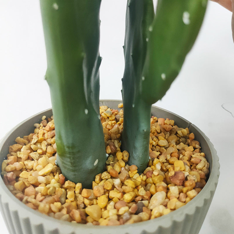 Artificial Cactus Green Rabbit Ear Multibranched