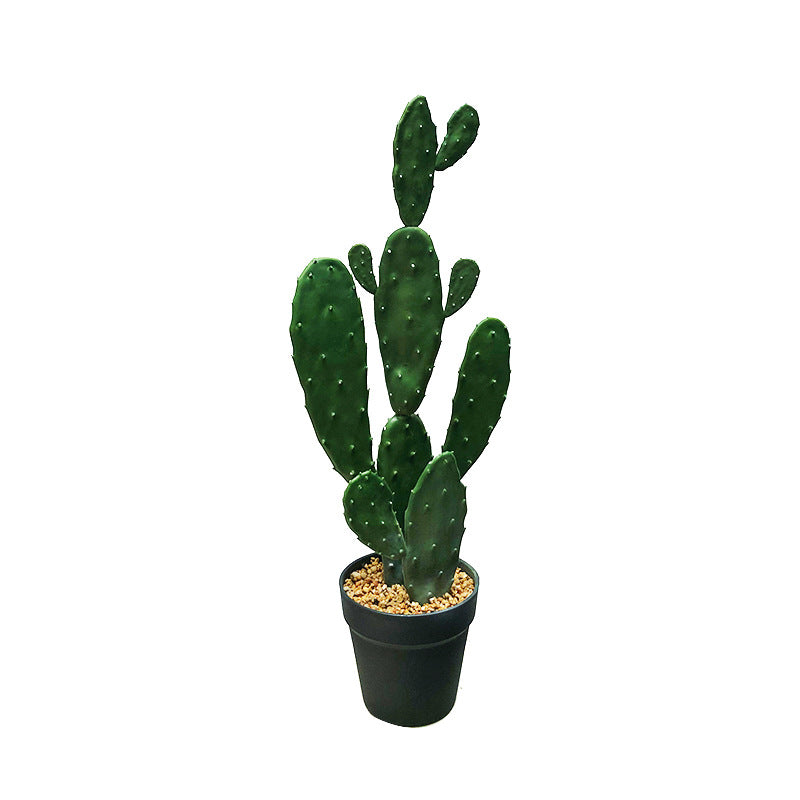 Artificial Cactus Green Rabbit Ear Multibranched