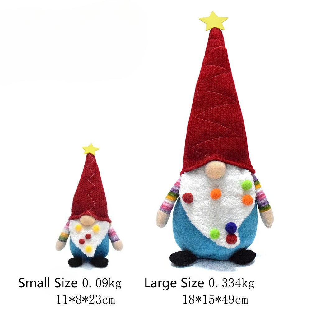 Faceless Rudolph Christmas Doll Dwarf Decorative