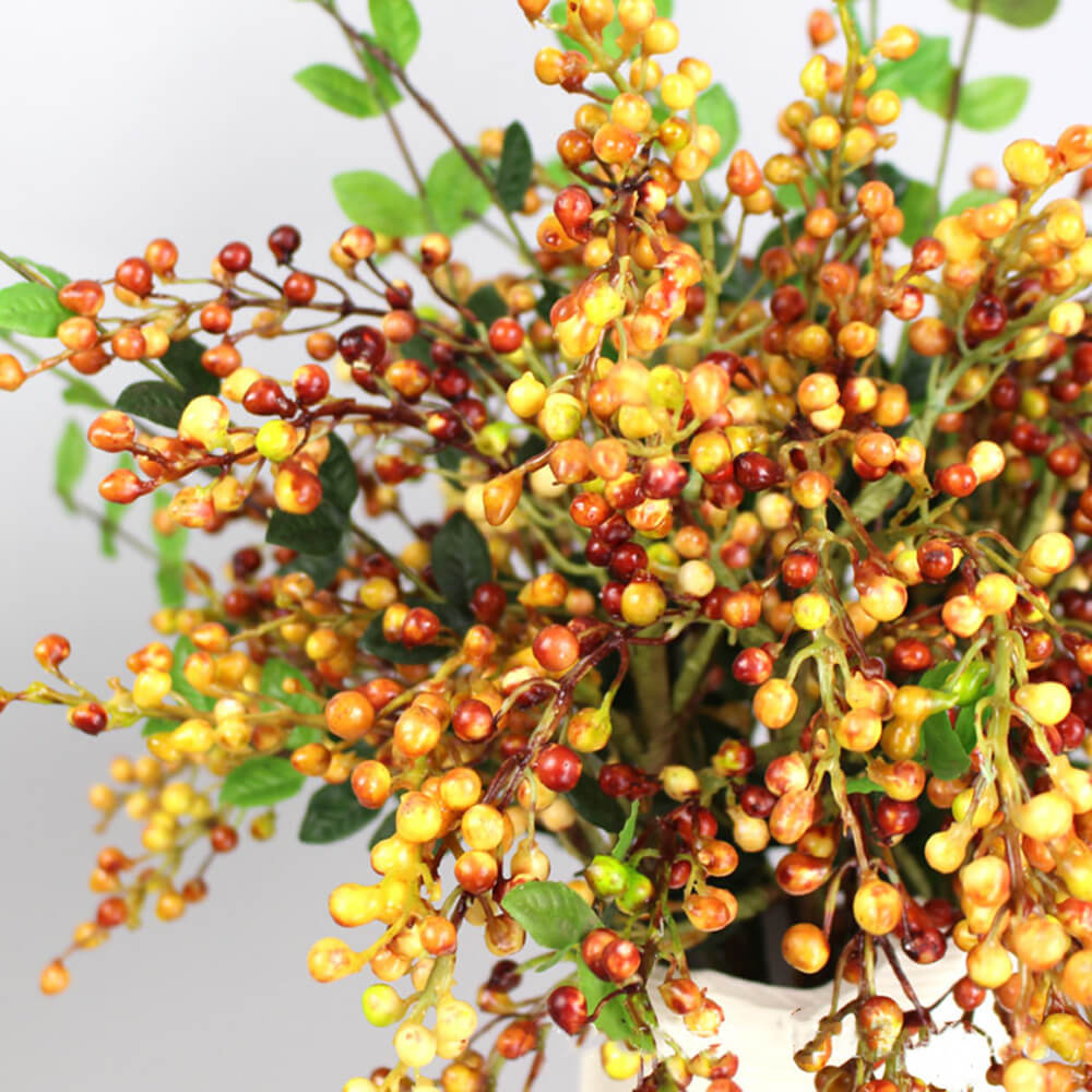 Artificial Love Bean Berries Branches Spray Flowers Plant