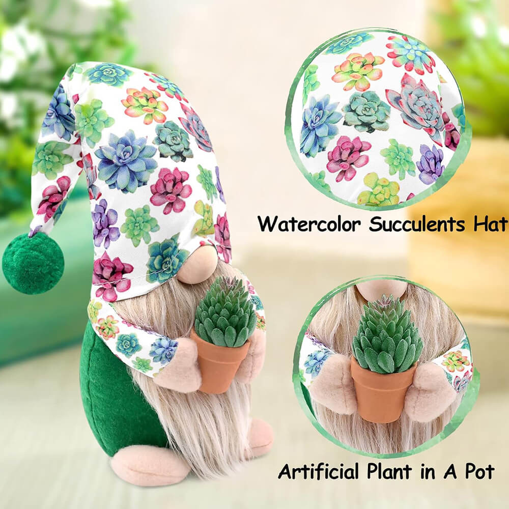 Cactus Plants Dwarf Gnomes Swedish Tomte Doll