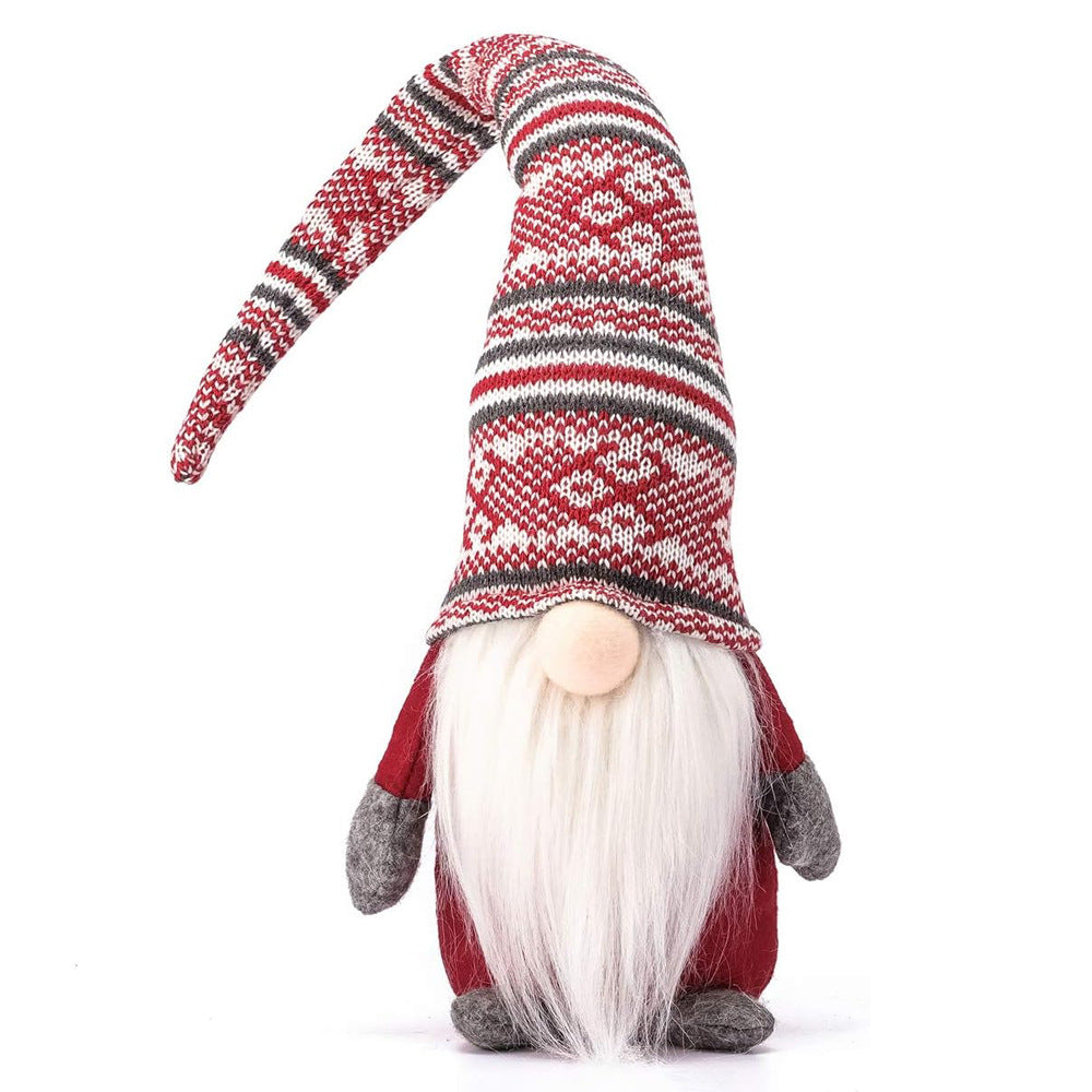 Christmas Elf Faceless Goblin Doll Ornaments Red