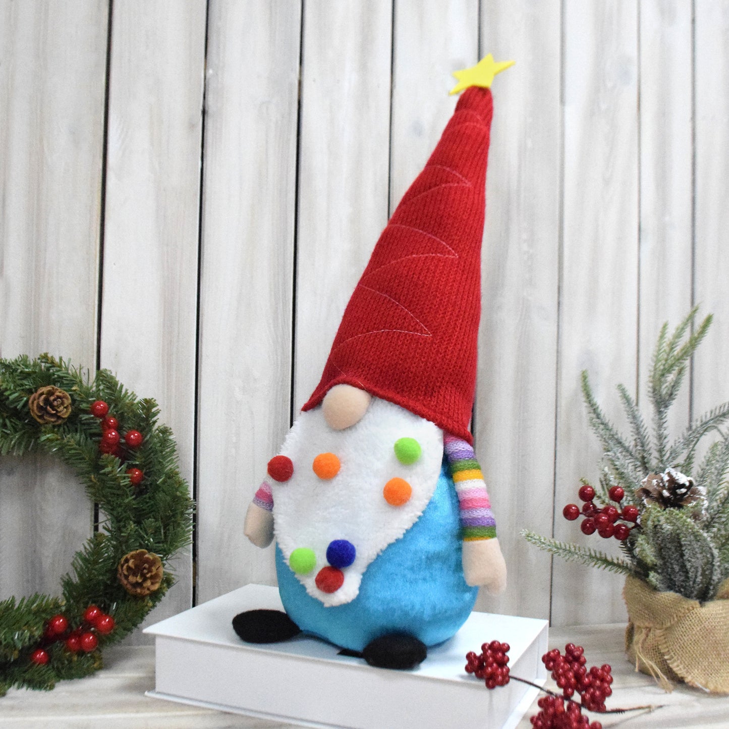 Faceless Rudolph Christmas Doll Dwarf Decorative