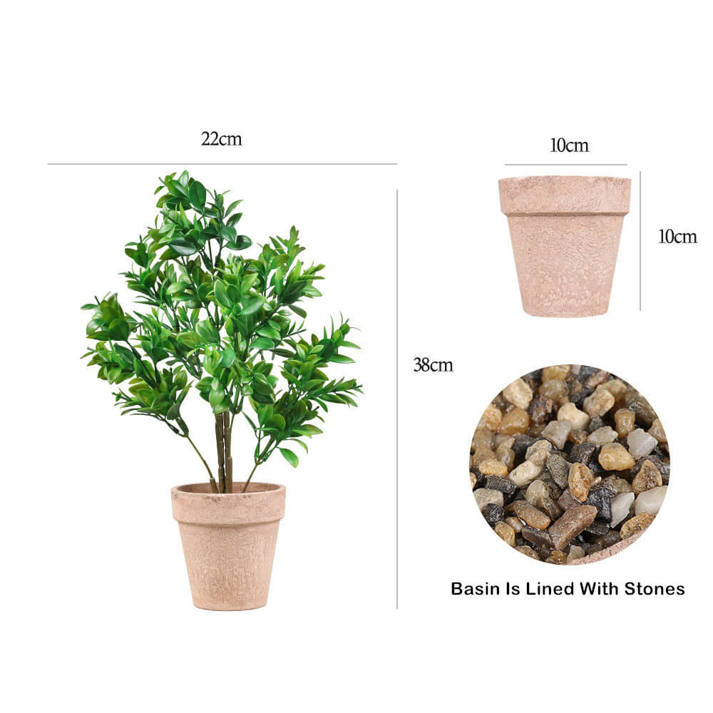 Office Desk Mini Artificial Plants Pot