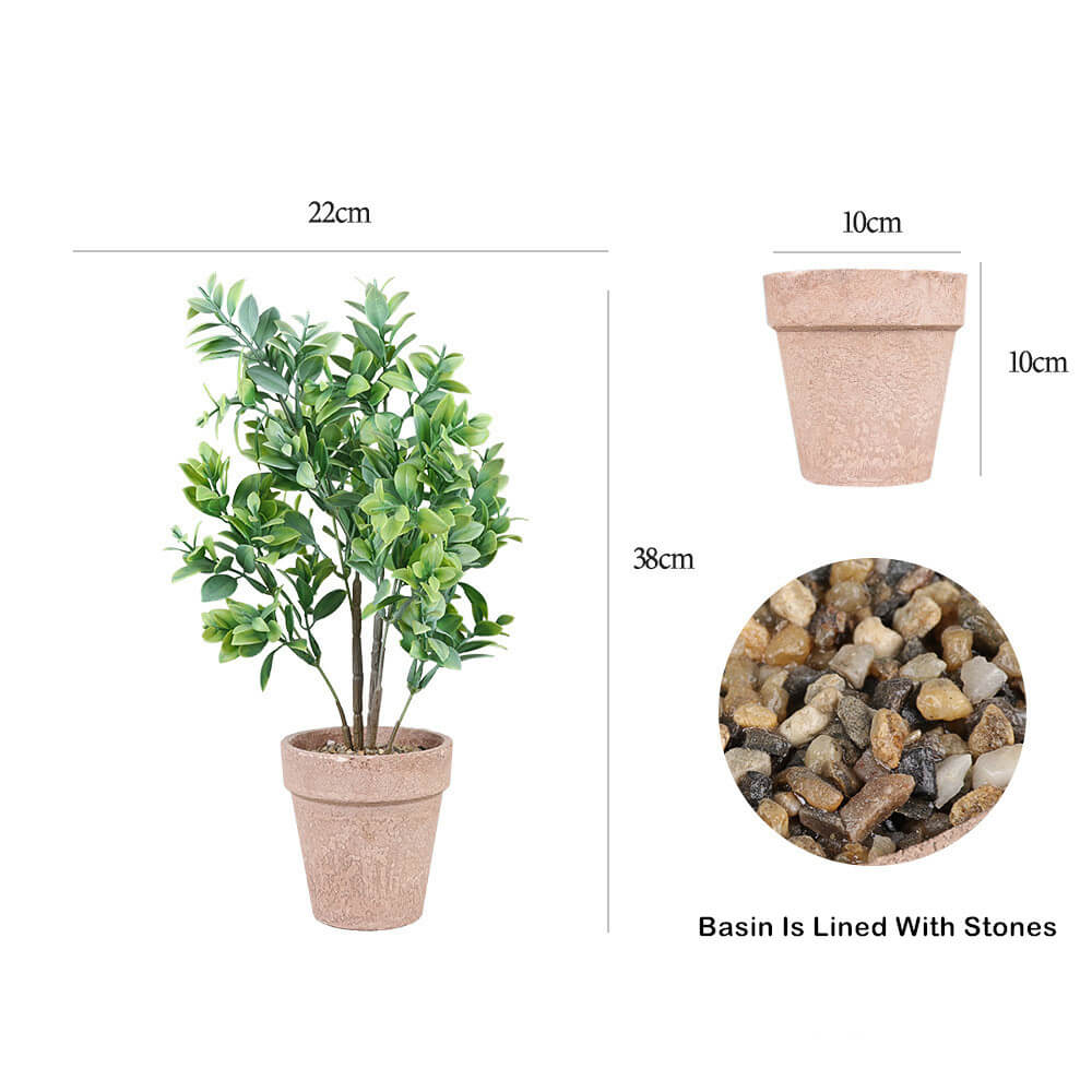 Office Desk Mini Artificial Plants Pot