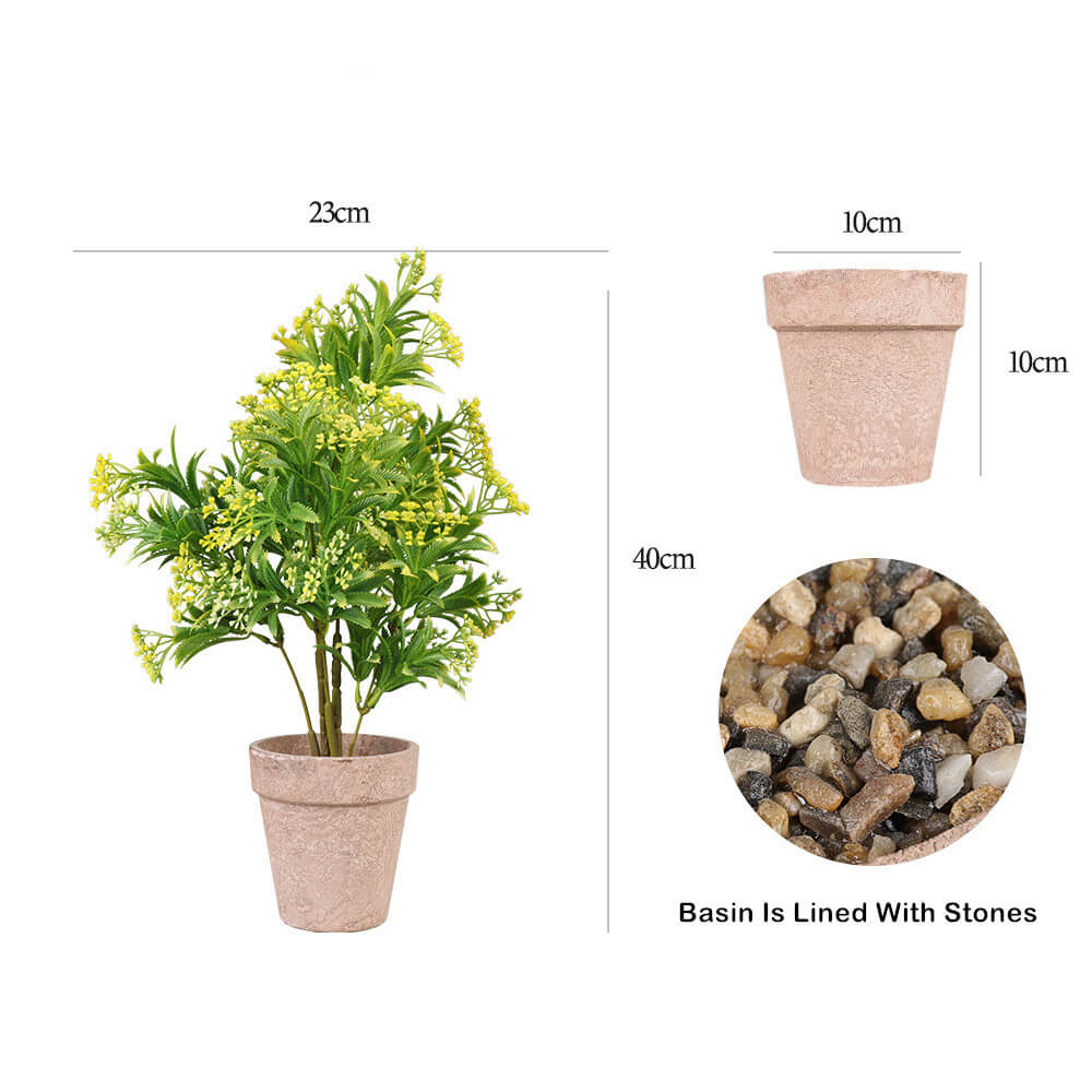 Office Desk Mini Artificial Plants Pot