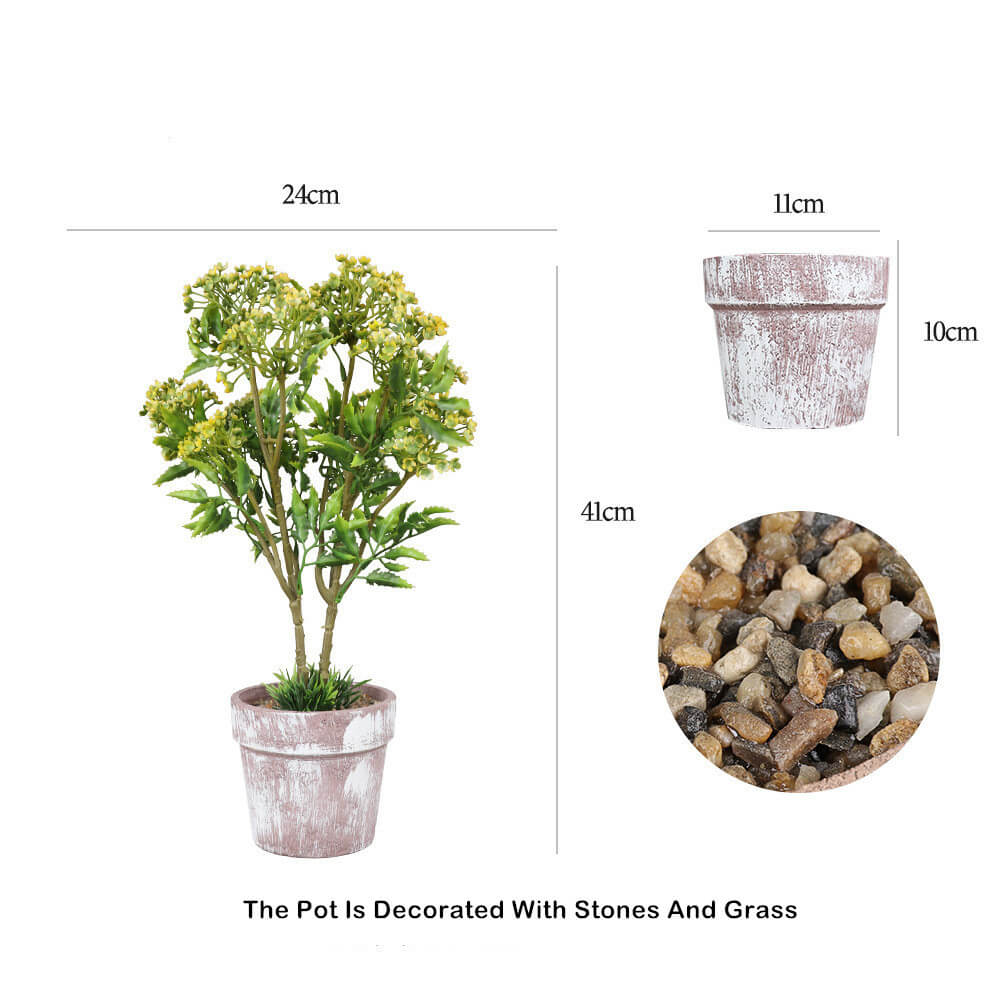 Office Desk Mini Artificial Plants Pot