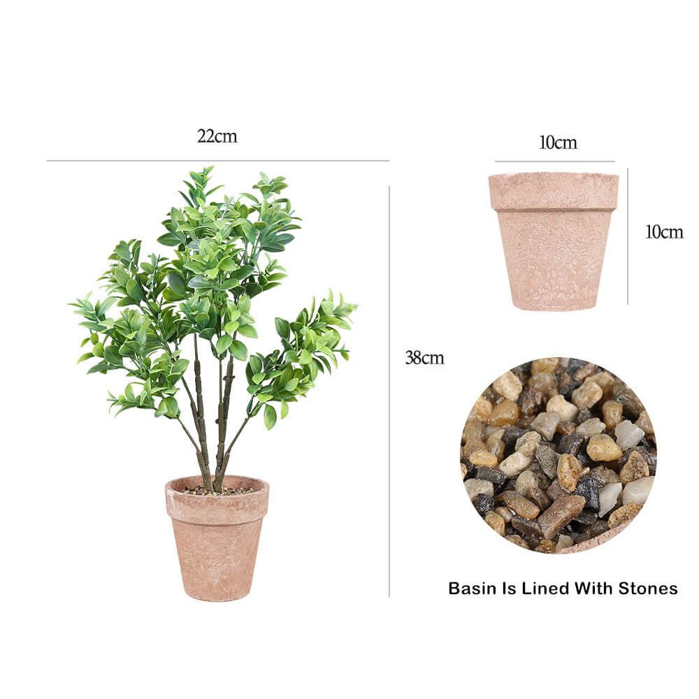 Office Desk Mini Artificial Plants Pot