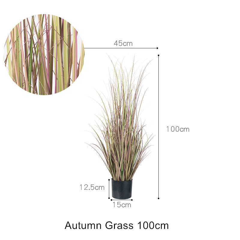 Artificial Foliage Reeds Pampas Grass in Planter