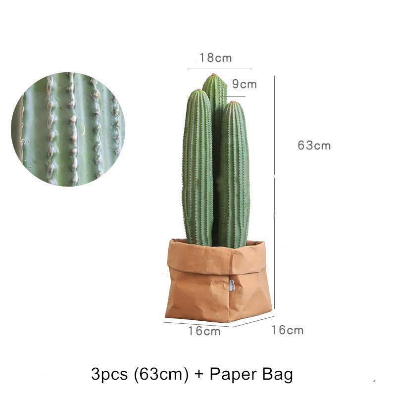 Artificial Cactus Potted - Organ Pipe Cactus 3pcs in one pot