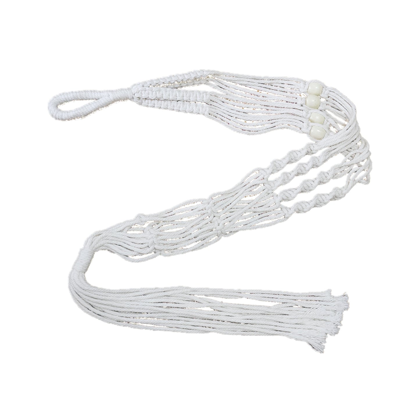 Self-Watering Hanging Planters 6.7" Plastic Flower Pot with Cotton Macrame Hanging Basket 35"