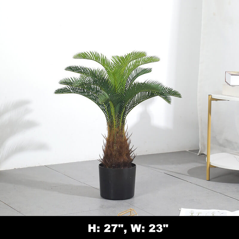 High Quality Artificial Cycas Palm Tree With Pot FREE SHIPPING – AMG