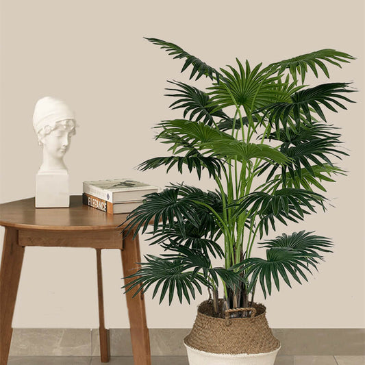 Artificial Livistona Chinensis Palm Bonsai Tree With Pot