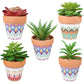 Artificial Succulents in Ceramic pots