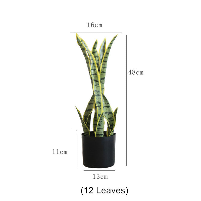 Online Artificial Snake Plants Indoor Sansevieria Trifasciata Floor Foliage  Plant in Planter – AMG