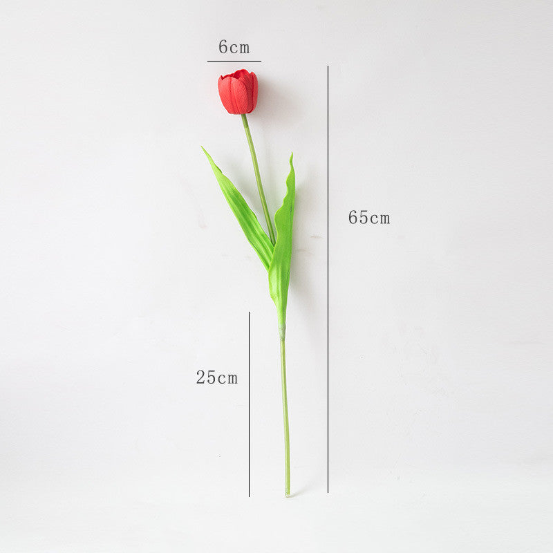 Silk Tulips Artificial Flowers 10 pcs