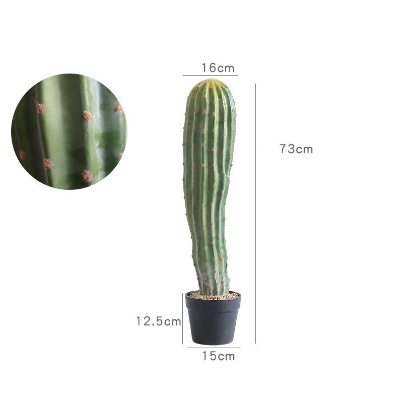 Single Artificial Cactus Potted 73cm Cactus Morocco Desert Psammophyte