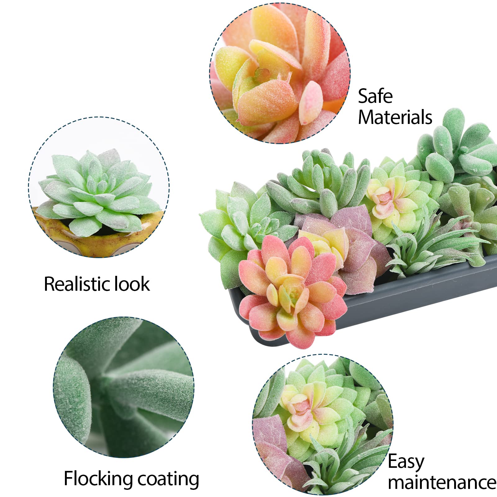 succulent plastic plants Shop Artificial Succulents Mini Fake Plants – AMG