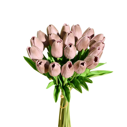 Artificial Tulip Silk Flowers 13.5" (20pcs)